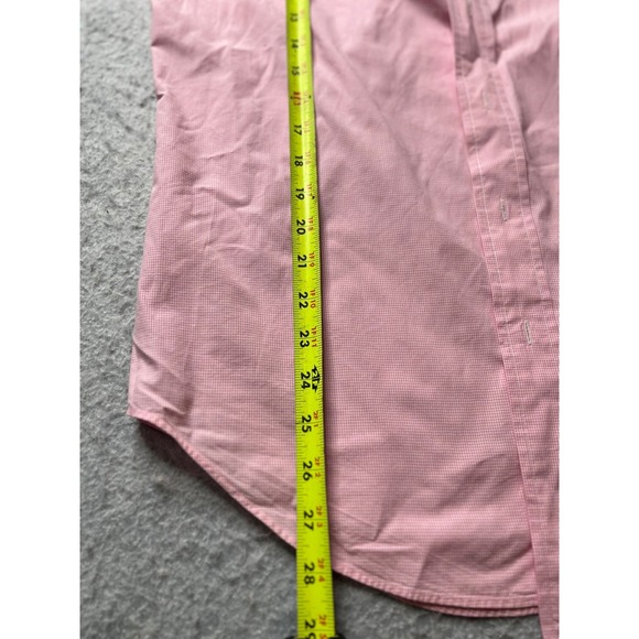 Ralph Lauren Pink Gingham Classic Fit Button Down Shirt Men Size 15 32/33 - Picture 7 of 7